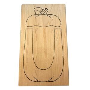 Darcie's ZZ-5624 Pumpkin Oversized Rubber Stamp